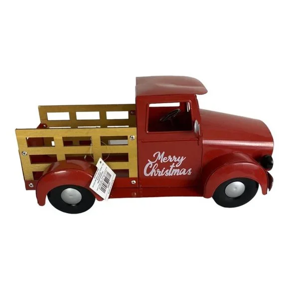 Hobby Lobby | Other | Red Metal Truck Merry Christmas Holiday Red